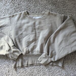 TNA Cropped Crewneck Pullover